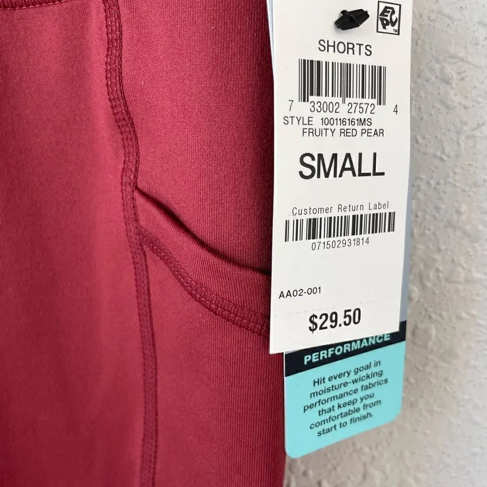 NWT Ideology Maroon Legging Shorts Sizes  XS or S